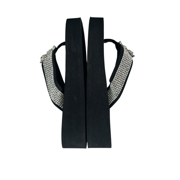 KRISTEN'S KLOSET Cat Lovers Rhinestone Slip On Wedge Flip Flop Sandals - Picture 6 of 10